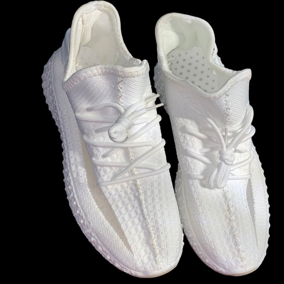 Womens White Sneakers - Picture 2 of 5